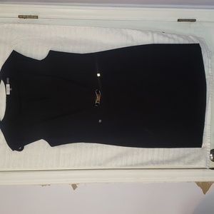 Calin Klein Black Dress with gold accents